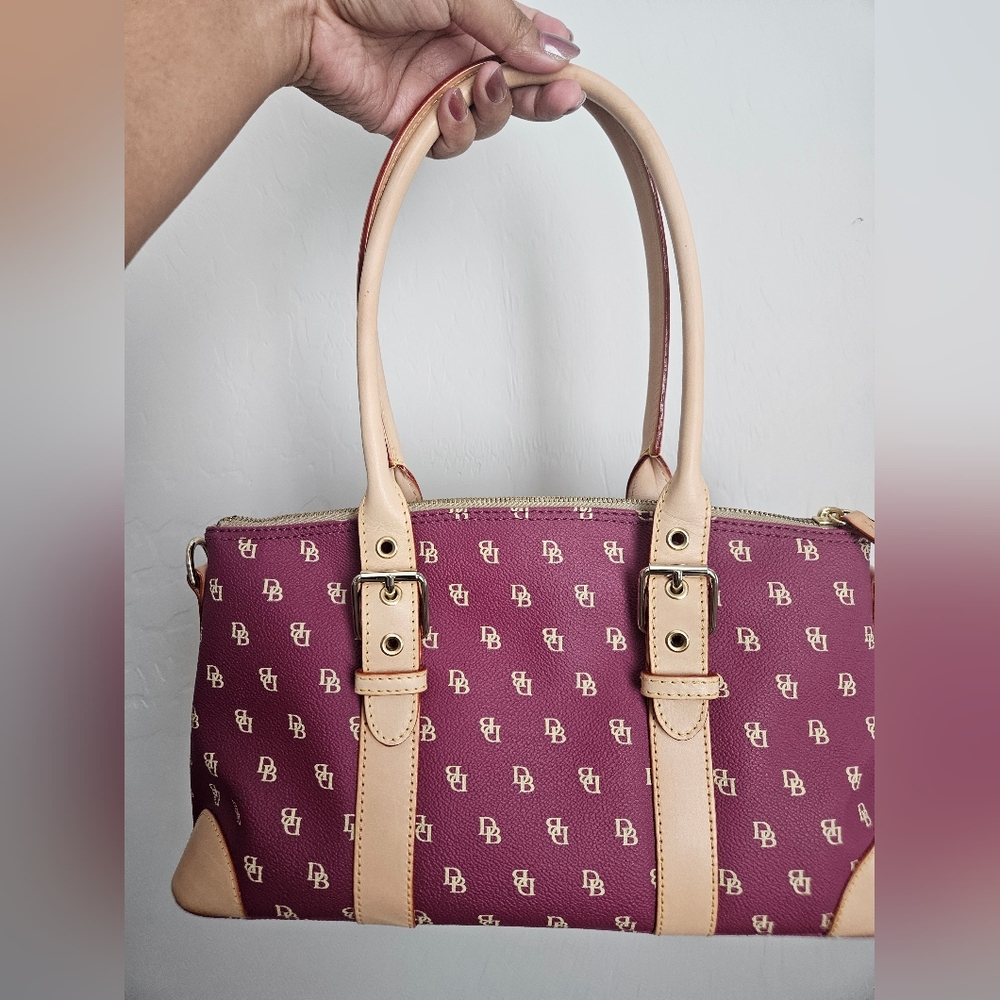 Dooney & Bourke Maroon Shoulder/Hand Bag - Picture 3 of 14